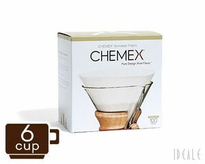 箱だけ難あり ケメックス CHEMEX 専用フィルターペーパー FC-100 円タイプ 6カップ用 100枚入り 新生活応援