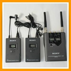 SONY ソニー WRR-862 UHFシンセサイザーポータブルデュアルダイバーシティチューナー。WRT-822 2台　新品未使用品 ワイヤレマイク送信機