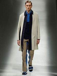 2013SS PRADA プラダ バイカラー スラックス パンツ miu miu メンズ ヘルムートラング ラフシモンズ ミュウミュウ archive アーカイブ