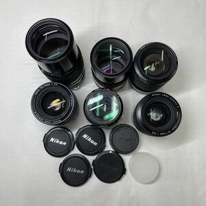 ジャンク/返品不可　レンズ　ニコン Nikon Zoom 36-72mm F3.5 ,NIKKOR 28mm F3.5 ,Zoom-NIKKOR 35-105mm,135mm F2.8 ,200mm F4 #j02006 j6