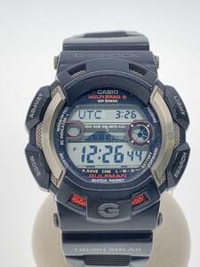 CASIO◆ソーラー腕時計・G-SHOCK/デジタル/BLK