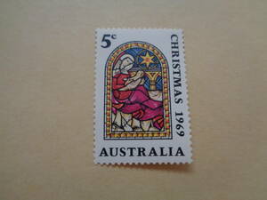 オーストラリア切手　1969年　クリスマス切手　　5c