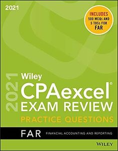 [A12180482]Wiley CPAexcel Exam Review 2021 Practice Questions: Financial Ac