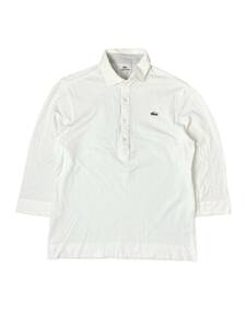 ラコステ LACOSTE ホワイト 長袖ポロシャツ ポロシャツ 古着 ゴルフ