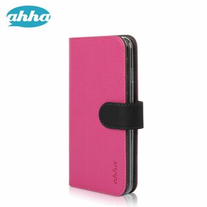 即決・送料込)【カードや紙幣が収納できる手帳型ケース】ahha iPhone6s/6 MCKAY Wallet Flip Case Pink
