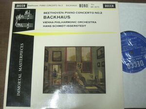 DECCA バックハウス/ベートーベン:P協奏曲2番/ウィーン・フィル/レコード