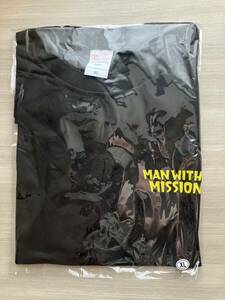 新品未開封★おまけ付 MAN WITH A MISSION マンウィズ FWAMロゴ Tシャツ XLサイズ MWAM ジャンケン カミカゼ トーキョータナカ スペアリブ 