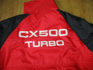 HONDA CX500 TURBO・ホンダ・デサント コラボ　当時物　昭和　中綿入りジャケット　未使用　デッドストック　アノラックGL500・CX650