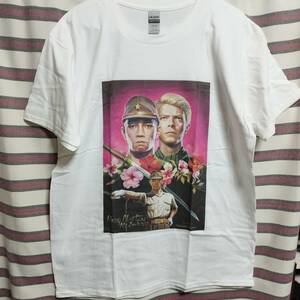 映画『戦場のメリークリスマス』海外版 Tシャツf Mサイズ 送料無料 ◆ DavidBowie 坂本龍一　デヴィッドボウイ　ビートたけし　北野武