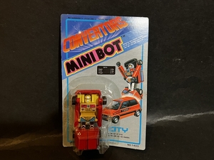 80年代 日本製 CONVERTORS MINIBOT 変形ロボット CITY 未使用品 トランスフォーム 合体 乗り物 車