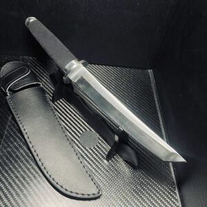 刃厚5mm 352g重量感 超高品質 サバイバルナイフ 鋼製 薪割り シース付き 刃長22cm アウトドア　ハイキング　野外登山