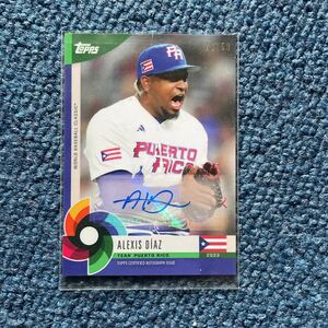 【直筆サインカード】《50枚限定》Alexis Diaz 2023 Topps WBC Global Stars Auto Puerto Rico Reds World Baseball Classic