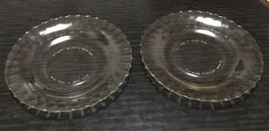PYREX パイレックス ガラス プレート 2客セット レトロ　皿　食器 