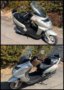 SYM RV125EFI/銀★動作品★距離:出品時66,949㎞★引取り品/2年前販売時65,801㎞★スレ/小傷/補修有※要現車確認