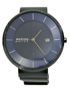 BERING◆ソーラー腕時計/アナログ/NVY/BLK/14639-227