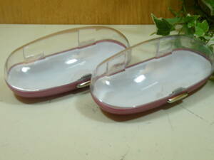 X-1434◇メガネ　眼鏡　めがね収納ケース2個SET　サービス　ノーブランド