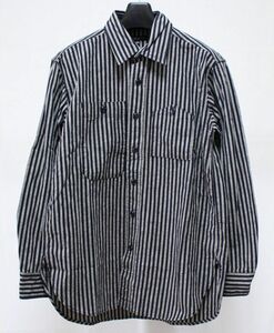 22AW Engineered Garments エンジニアードガーメンツ Work Shirt LC Wide Stripe ワイド ストライプ ワーク シャツ XXS