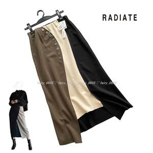 【送料無料】定価15400円 新品■スコットクラブ RADIATE ラディエイト■ 大人モード...♪異素材ドッキング配色切替フレアスカート