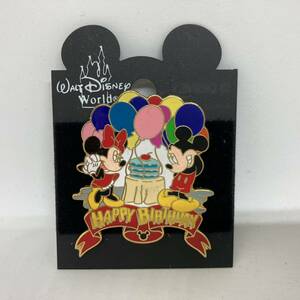 ♪♪ 262 WDW Disney World アメリカ ピンバッジ ハッピーバースデー ミッキー ミニー Happy Birthday Mickey & Minnie ピン 2001年