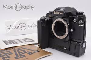 ★良品★ ニコン Nikon FA + モータードライブ MD-15 アイピース、使用説明書（FAとMD-15）付属 #tk689