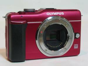 #即決！　OLYMPUS　PEN Lite E-PL1s　レッド　#B6G502321