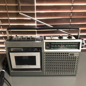 ナショナル National ラジオカセットレコーダー RQ-443 松下電器 昭和レトロ FM AM ジャンク品