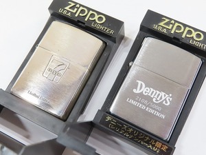 ★未使用２個セット！ Zippo/ジッポ セブンイレブン＆デニーズ ⑦★