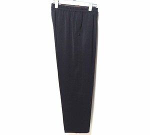 ◆日本製・ブラック・ウエスト総ゴム・両サイドポケット付き・裾内横ファスナー付ズボン・L(68~76)サイズ! 