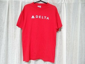 希少 非売品 デルタ航空 DELTA 海外旅行 飛行機 Tシャツ Mサイズ