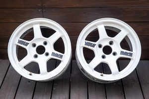 RAYS Volk Racing TE37 白 14inch 6.5J +28 4H PCD100 中古 2本