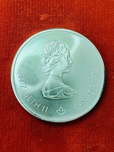モントリオールオリンピック記念10ドル銀貨/ 1976年/エリザベス女王2世