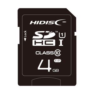 送料無料 SDカード 4GB SDHCカード クラス10 UHS-1 ケース付き/HDSDH4GCL10UIJP3/2330 HIDISC