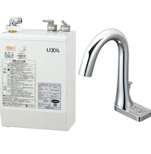 小型電気温水器 LIXIL 水栓セット オートマージュ EHMN-CA3S10-AM213CV1-MB 未使用品 蛇口 INAX ゆプラス