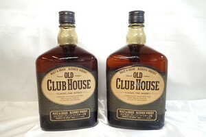 4242[M]◆未開栓古酒◆SUNTORY/OLD CLUB HOUSE/オールド クラブハウス/BLENDED WHISKY/MALT&GRAIN/2級/1500ml/まとめて 2本セット