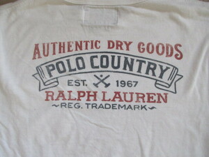 USA購入 ビンテージ ９０S POLO COUNTRY RALPH LAUREN ロングスリーブ Tシャツ VINTAGE 古着 アメカジ ラルフローレン ポロカントリー