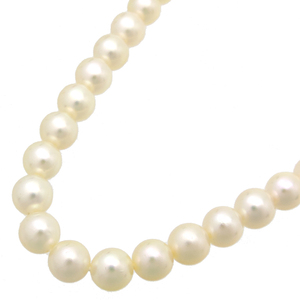 ［飯能本店］MIKIMOTO ミキモト 6.5～7mm パール ネックレス シルバー ホワイト レディース DH80445