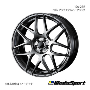 WedsSport/SA-27R ランサーエボリューション7/8/9 CT9A アルミホイール1本【18×8.5J 5-114.3 INSET35 PSB】0074220