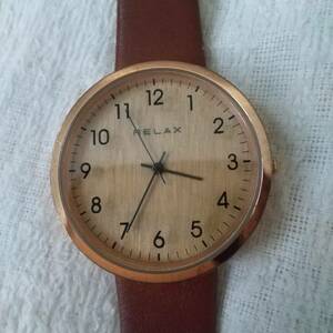 RELAX 木製文字盤 腕時計