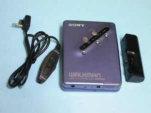 SONY ウォークマンWM-EX677(その11)青紫 美品 ベルト交換整備調整済み 動作快調 音質優秀