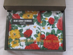 新品未開封　49AV JUNKO SHIMADA　ウォッシュタオル　フェイスタオル　2枚セット　綺麗な、お花柄