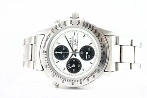 455　SEIKO ALBA CARIB CHRONOGRAPH QZ　Y189-7A10　セイコー アルバ カリブ クロノグラフ パンダ ホワイト文字盤 クォーツ メンズ 腕時計