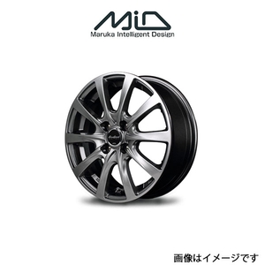 MID ユーロスピード F10 アルミホイール 1本 スクラムワゴン DG64W(12×3.5B 4-100 INSET42 メタリックグレー)EUROSPEED F10