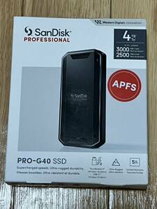 新品未使用　SANDISKPROFESSIONAL　超高速ポータブルSSD PRO-G40 SDPS31H-004T-GBCND 4TB