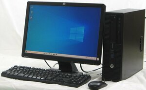 HP EliteDesk 705 G1 SFF-3100 ■ 19インチワイド 液晶セット ■ AMD A8 Pro-7600B/DVDマルチ/Windows10 デスクトップ