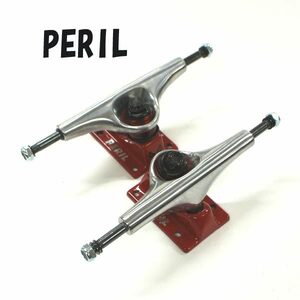 値下げしました！PERIL/ペリル PERIL TRUCK 8.0 W/RED BASE スケートボードトラック スケボー SK8 [返品、交換及びキャンセル不可]