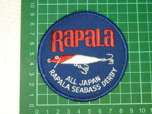 レア　全日本　ラパラ　シーバスダービー　ワッペン　ALL JAPAN RAPALA SEABASS DERBY