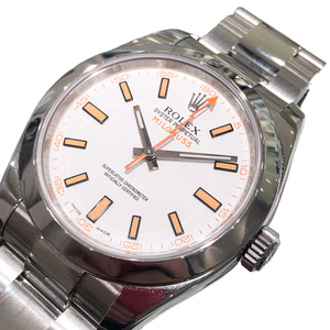 ロレックス ROLEX ミルガウス V番 116400 ホワイト SS 腕時計 メンズ 中古