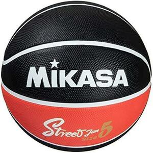 【単品】5号_ブラック/レッド/ホワイト ミカサ(MIKASA)バスケットボール 7号/6号/5号 ゴム 推奨内圧0.49~0.63(kgf/)