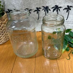 ★ガラス瓶2個セット　花瓶ガラス容器 フラワーベース