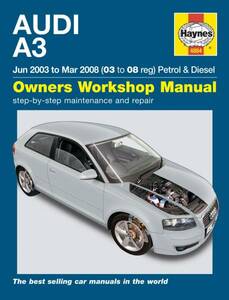 Audi（アウディ） A3（二代目） 2003-2008年 英語版 整備解説書